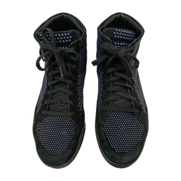 Gucci Coda Bead Dots High Top Sneakers Men 7.5 G Dark Blue Black LIMITED EDITION main image 11